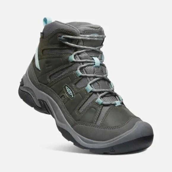 NEW Keen Circadia Mid 1026763 Women's Steel Gray Cloud Waterproof Hiking Boots - Picture 1 of 12